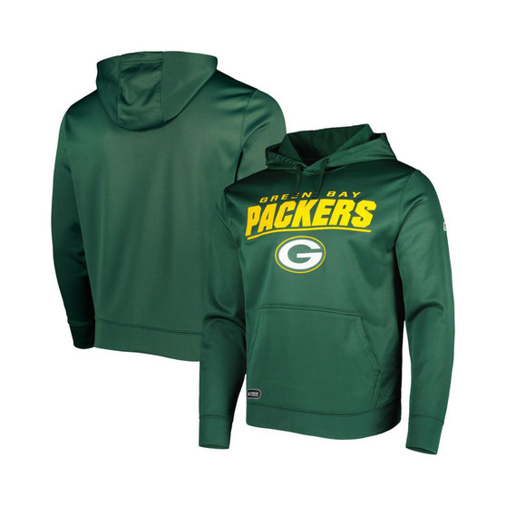 Men's Green Green Bay Packers Combine Authentic Stated Logo Pullover Hoodie