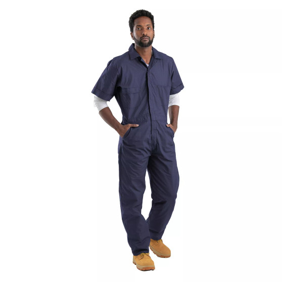 Men's Heritage Short Sleeve Poplin Coverall - Short