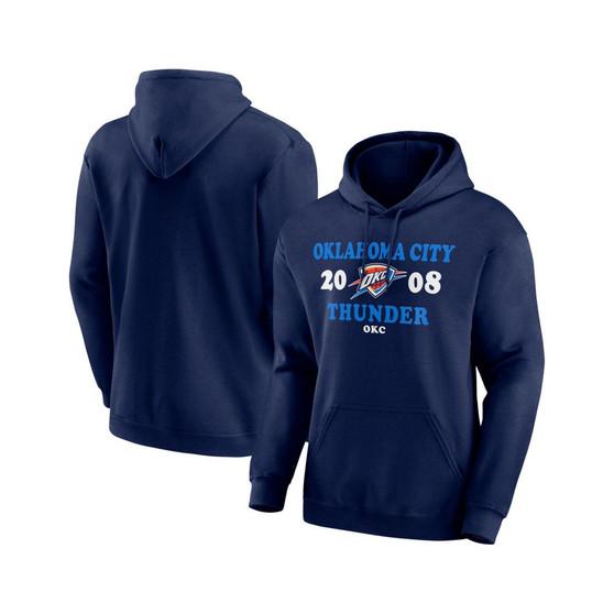 Men's Navy Oklahoma City Thunder Fierce Competitor Pullover Hoodie