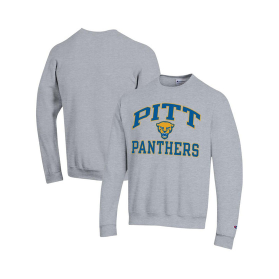 Men's Heather Gray Pitt Panthers High Motor Pullover Sweatshirt