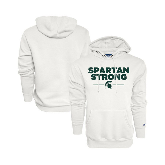 Men's White Michigan State Spartans Spartan Strong Pullover Hoodie