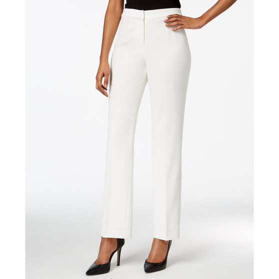 Straight-Leg Modern Crepe Dress Pants