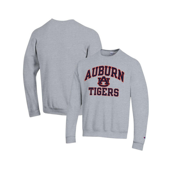 Men's Heather Gray Auburn Tigers High Motor Pullover Sweatshirt