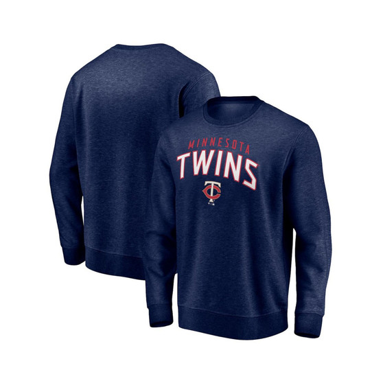 Men's Branded Navy Minnesota Twins Gametime Arch Pullover Sweatshirt