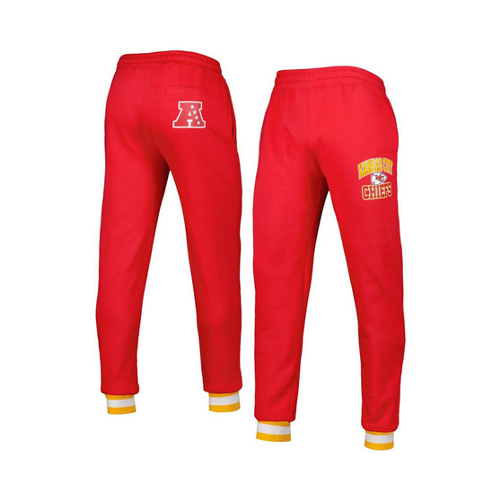 Men's Red Kansas City Chiefs Blitz Fleece Jogger Pants