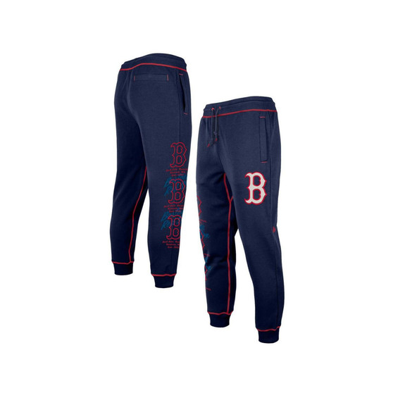 Men's Navy Boston Red Sox Team Split Jogger Pants