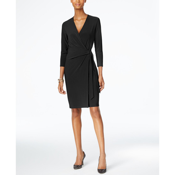 Faux-Wrap Dress