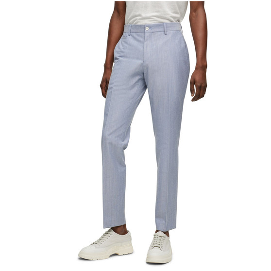 Men's Micro-Pattern Formal Trousers