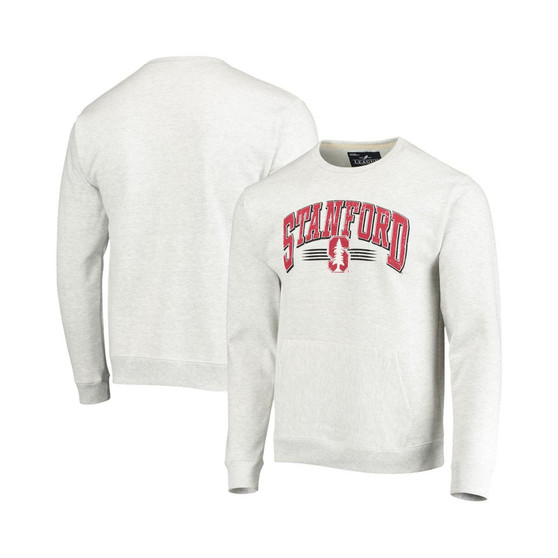 Men's Heathered Gray Stanford Cardinal Upperclassman Pocket Pullover Sweatshirt