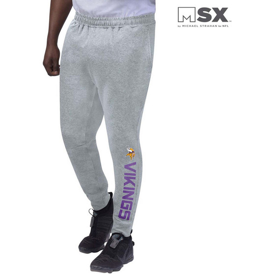 Men's Heather Gray Minnesota Vikings Jogger Pants