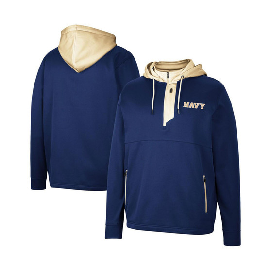 Men's Navy Navy Midshipmen Luge 3.0 Quarter-Zip Hoodie