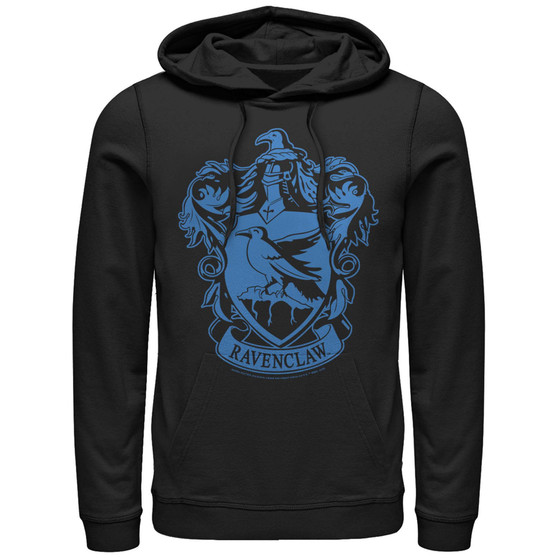 Men's Deathly Hallows 2 Simple Raven Fleece Hoodie