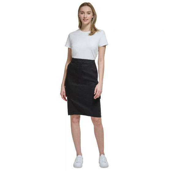 Women's Cargo-Pocket Pencil Skirt
