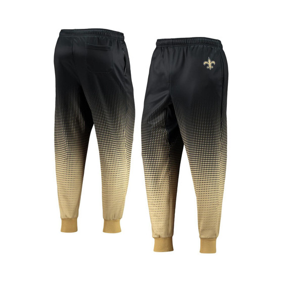 Men's Black New Orleans Saints Gradient Jogger Pants