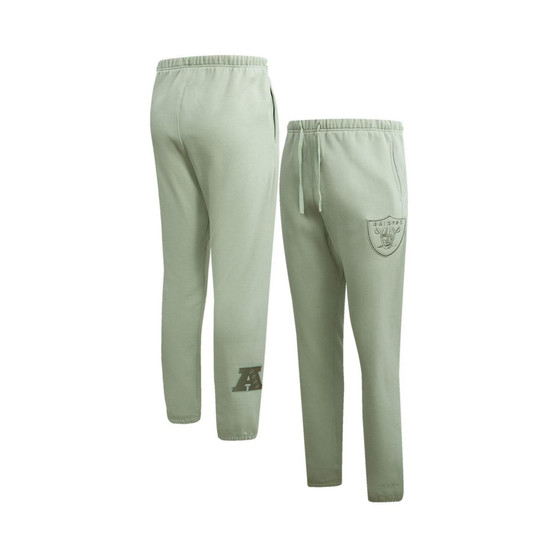 Men's Light Green Las Vegas Raiders Neutral Fleece Sweatpants