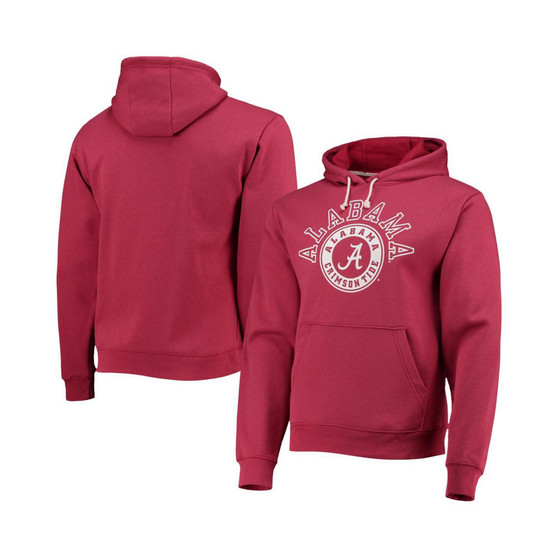 Men's Crimson Alabama Crimson Tide Seal Neuvo Essential Fleece Pullover Hoodie