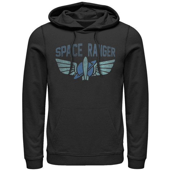 Disney Men's Toy Story Space Ranger Star Command Logo, Pullover Hoodie