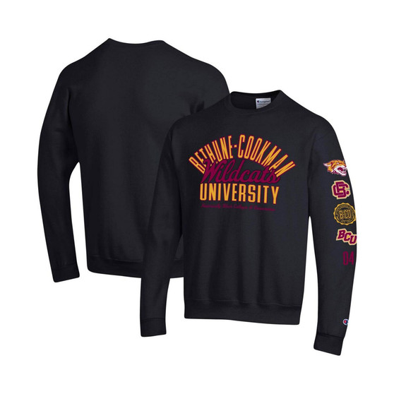 Men's Black Bethune-Cookman Wildcats 2-Hit Powerblend Pullover Sweatshirt
