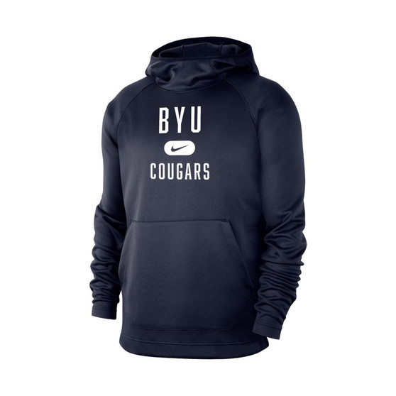 Men's Navy BYU Cougars Spotlight Raglan Pullover Hoodie