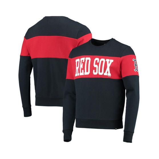 Men's '47 Navy Boston Red Sox Interstate Pullover Sweatshirt