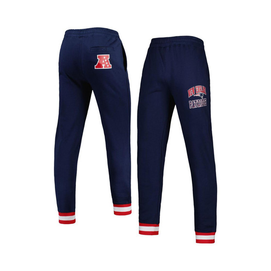 Men's Navy New England Patriots Blitz Fleece Jogger Pants