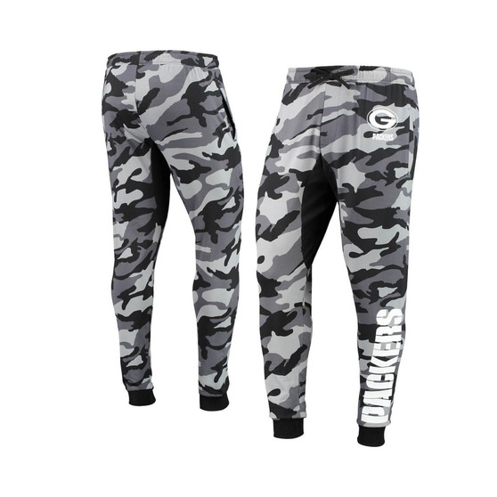 Men's Black Green Bay Packers Camo Jogger Pants
