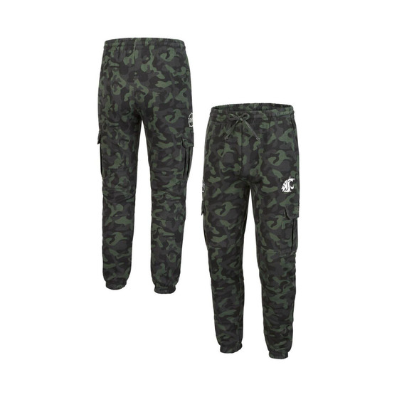 Men's Camo Washington State Cougars Logo OHT Military-inspired Appreciation Code Fleece Pants