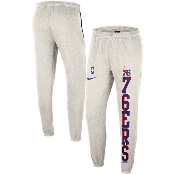 Men's Ash, Royal Philadelphia 76Ers 75Th Anniversary Courtside Fleece Pants