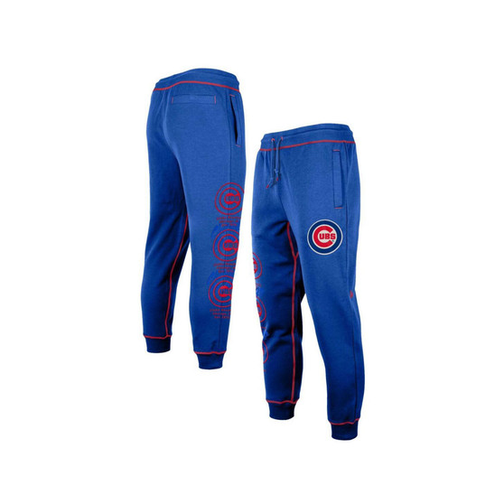 Men's Royal Chicago Cubs Team Split Jogger Pants