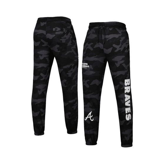 Men's Black Atlanta Braves Camo Jogger Pants