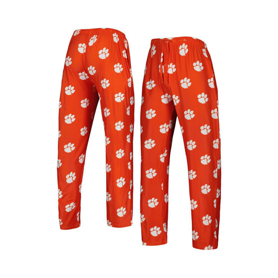 Men's Orange Clemson Tigers Logo Flagship Allover Print Pants