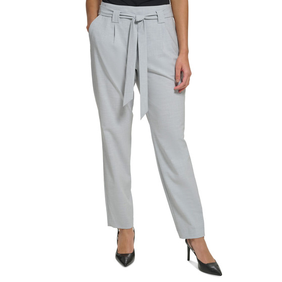 Women's Straight-Leg Tie-Waist Pants