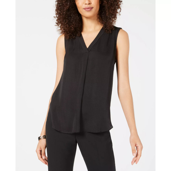 Women's Satin V-Neck Tank Top, Created for Macy's