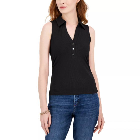 Women's Ribbed V-Neck Tank Top, Created for Macy's