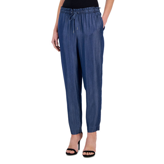 Women's Drawstring Paperbag-Waist Pants