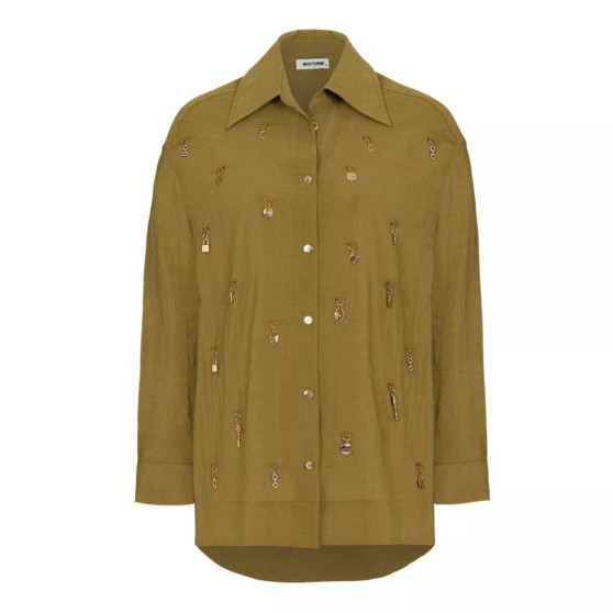 Women's Long Sleeve Embellished Shirt