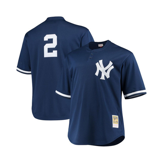 Men's Derek Jeter Navy New York Yankees Big and Tall Batting Practice Replica Player Jersey