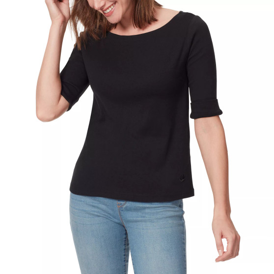 Women's Alanis Elbow-Sleeve Boat-Neck T-Shirt