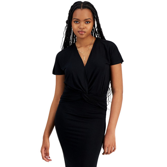 Women's V-Neck Twist-Front Top, Created for Macy's