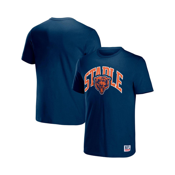 Men's NFL X Staple Navy Chicago Bears Lockup Logo Short Sleeve T-shirt