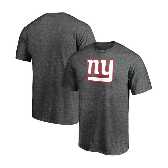 Men's Heathered Charcoal New York Giants Primary Logo Team T-shirt