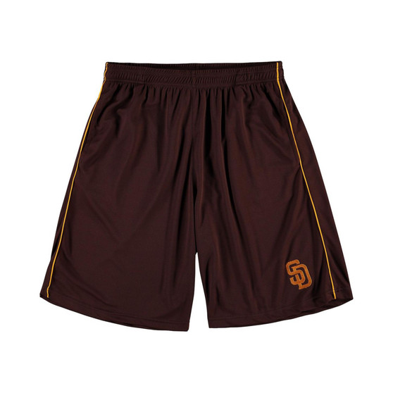 Men's Branded Brown San Diego Padres Big and Tall Mesh Shorts