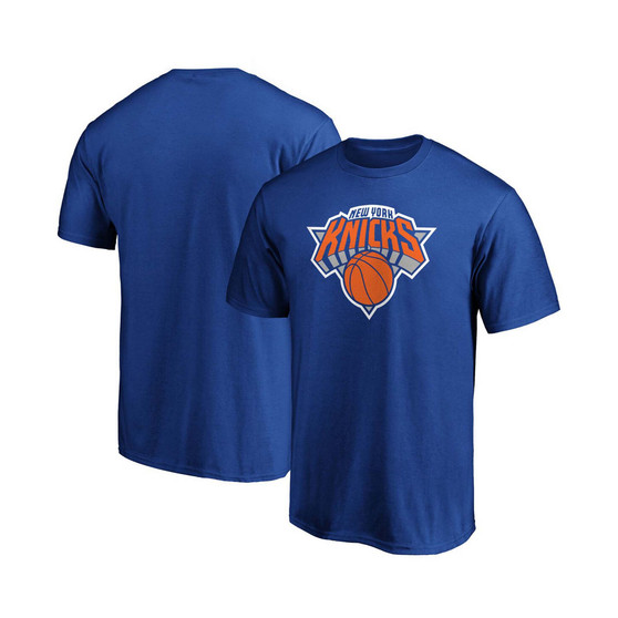 Men's Blue New York Knicks Primary Team Logo T-shirt