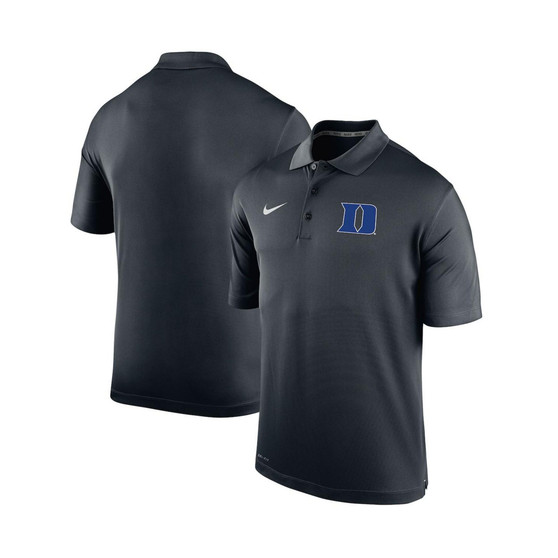 Men's Black Duke Blue Devils Big and Tall Primary Logo Varsity Performance Polo Shirt