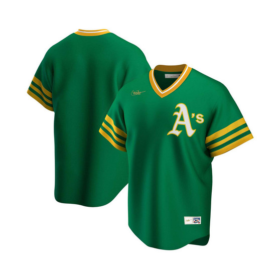 Men's Kelly Green Oakland Athletics Road Cooperstown Collection Team Jersey