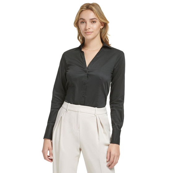 Women's X-Fit Long Sleeve Collared Bodysuit