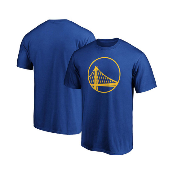 Men's Royal Golden State Warriors Primary Team Logo T-shirt