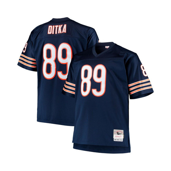 Men's Mike Ditka Navy Chicago Bears Big and Tall 1966 Retired Player Replica Jersey