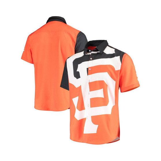 Men's Orange San Francisco Giants Big Logo Button-Up Shirt