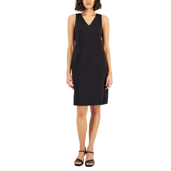 Women's Compression V-Neck Sheath Dress